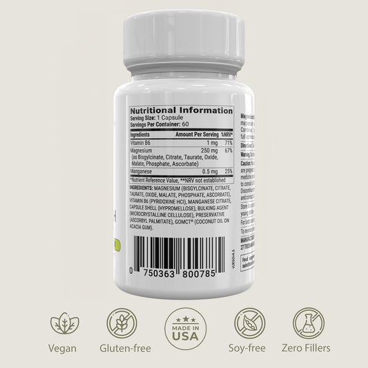 BIOptimizers Magnesium Breakthrough Supplement with 500mg - 7 Forms of Magnesium: Glycinate, Malate, Citrate, and More - Natural Support for Sleep and Cognitive Function -60 Capsules- Calming Vitamins