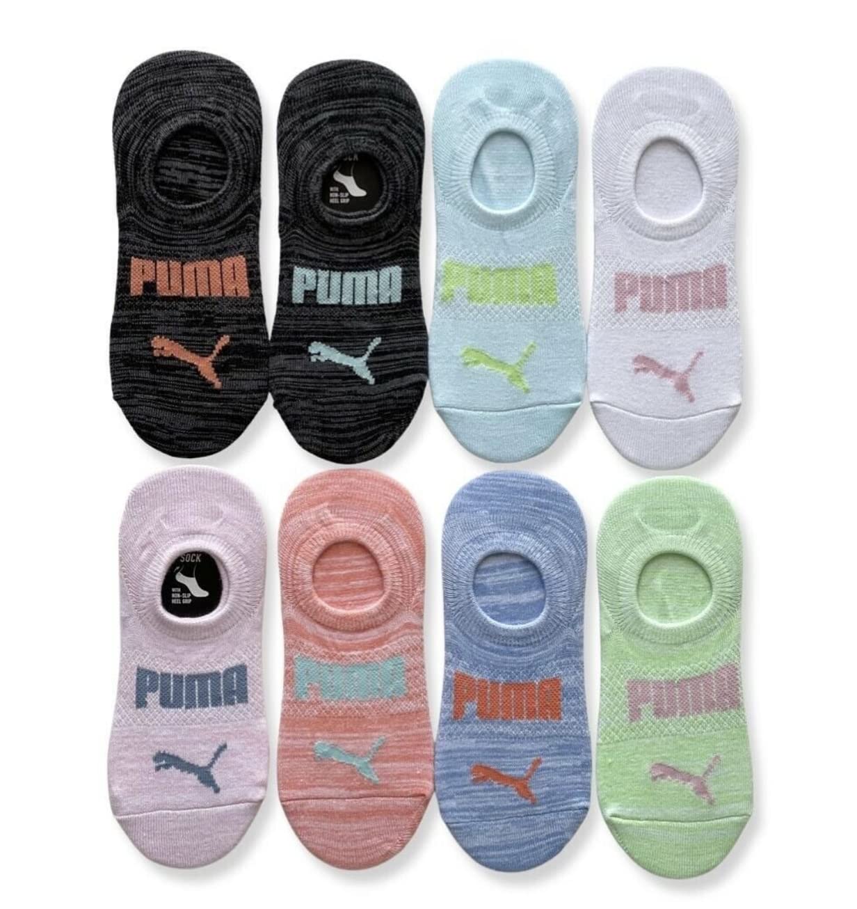 PUMA Women's No Show Sneaker Socks 8 Pack