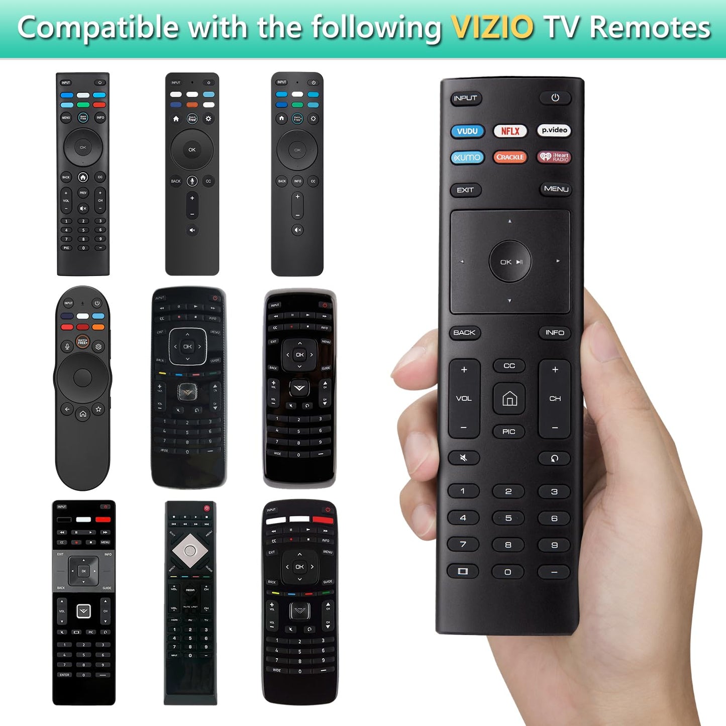 Universal for VIZIO Smart TV Remote Control Replacement XRT136