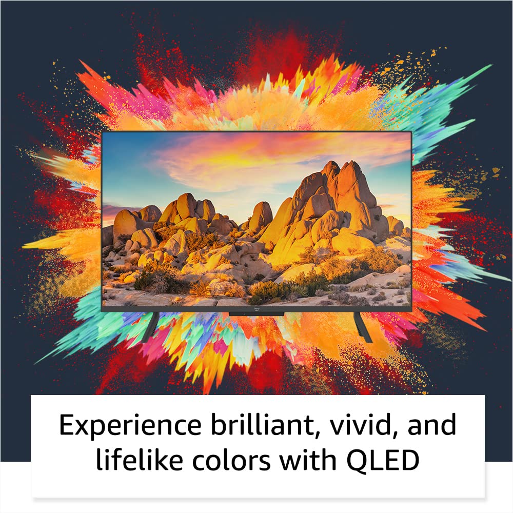Amazon Fire TV 43" Omni QLED Series 4K UHD smart TV, Dolby Vision IQ, Fire TV Ambient Experience, hands-free with Alexa