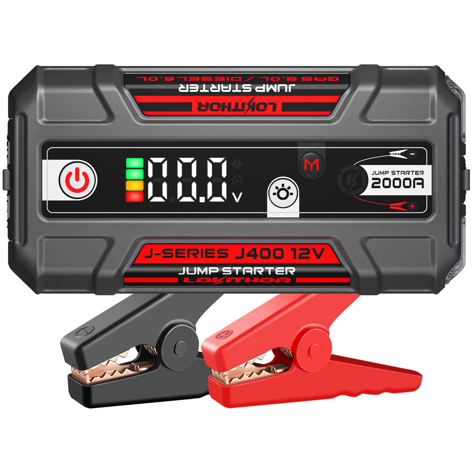 LOKITHOR J400 Jump Starter with ConnectMax Tech, 2000A 12V Battery Jum ...
