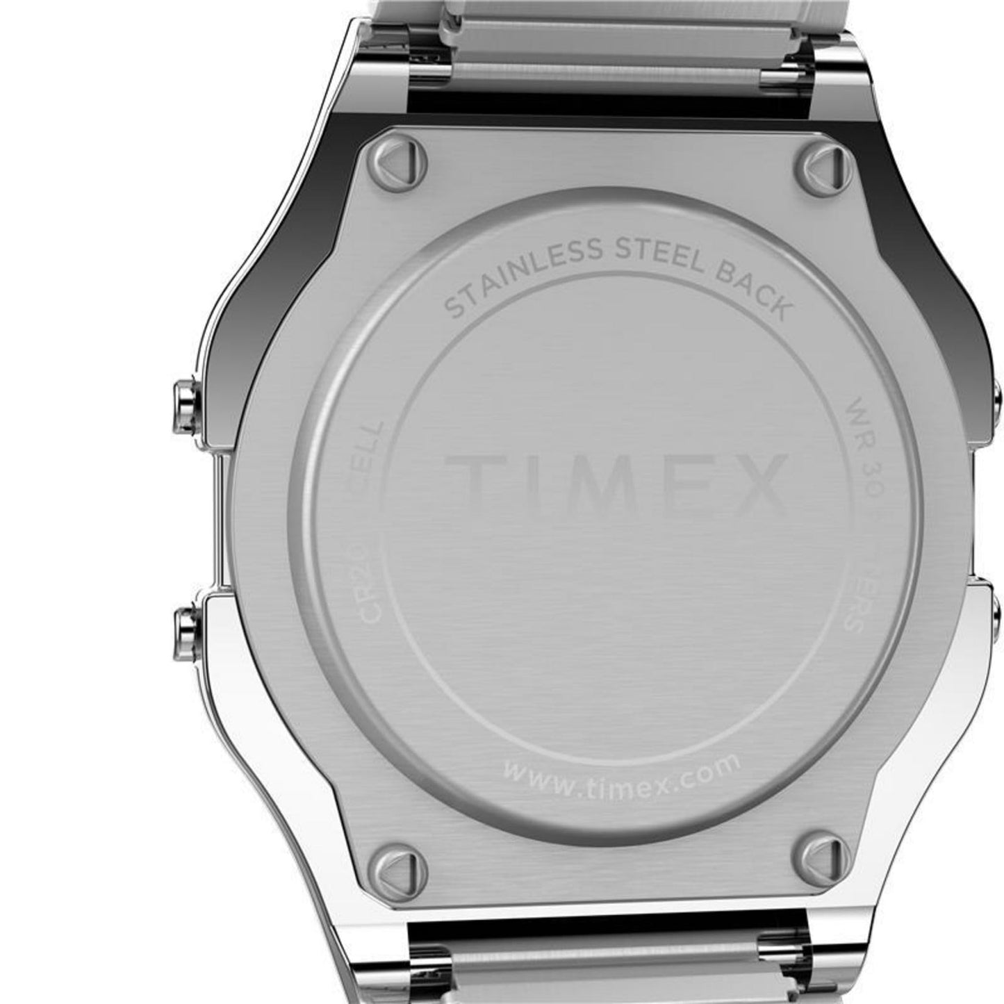 Timex Men's T78587 Classic Digital Silver-Tone Stainless Steel Expansion Band Watch