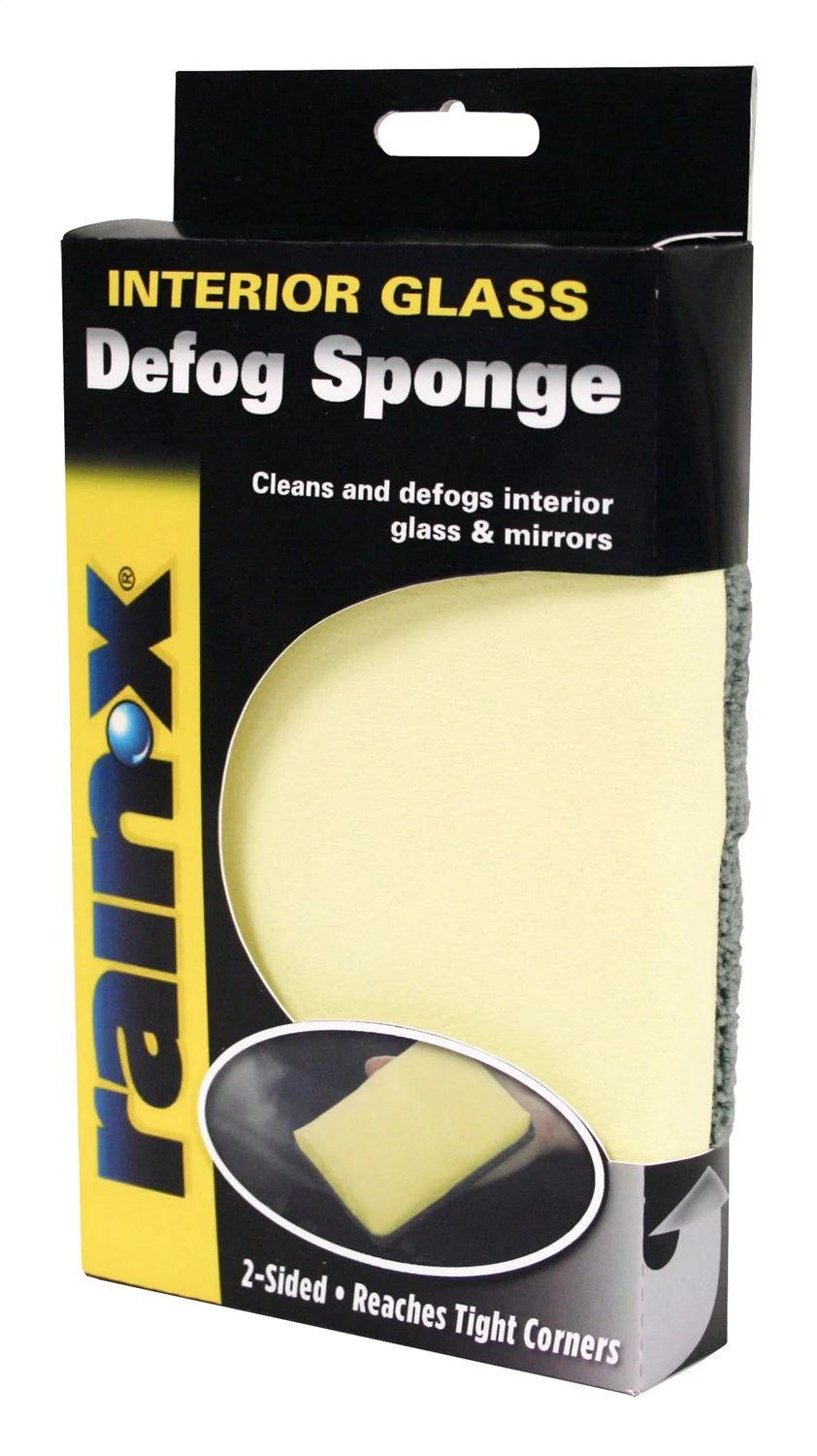 Rain-X Microfiber Glass Defogging Sponge For Window and Mirror, Blue and Yellow, 1pk, 45116X