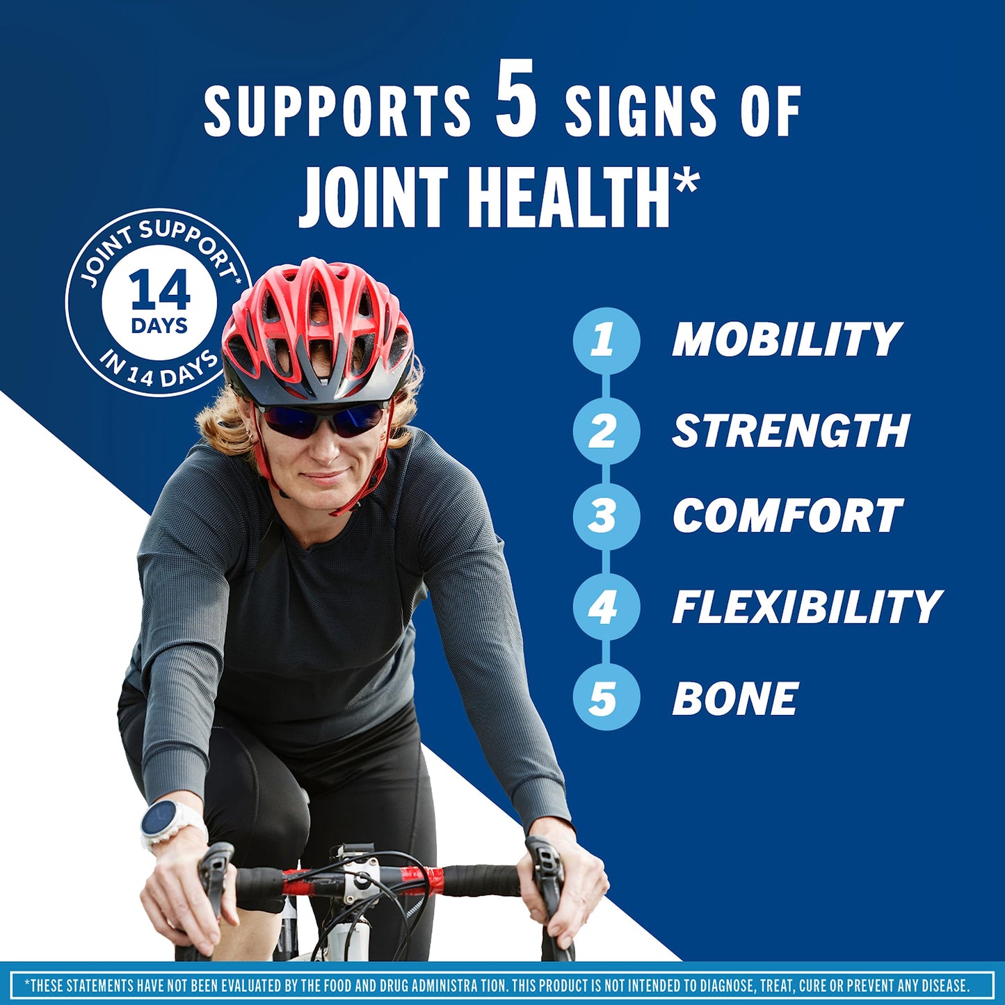 Move Free Advanced Glucosamine Chondroitin MSM + Vitamin D3 Joint Support Supplement, Supports Mobility Comfort Strength Flexibility & Bone + Immune Health - 120 Tablets (40 servings)*