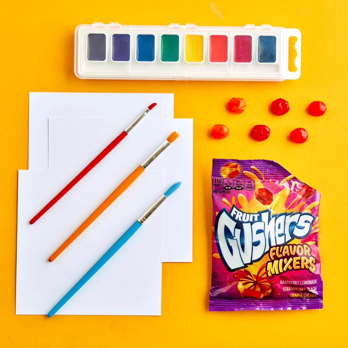 Gushers Flavor Mixers Fruit Snacks, Variety Snack Pack, Gluten-Free, 8 Pouches, 4.25 oz Each (Pack of 6)