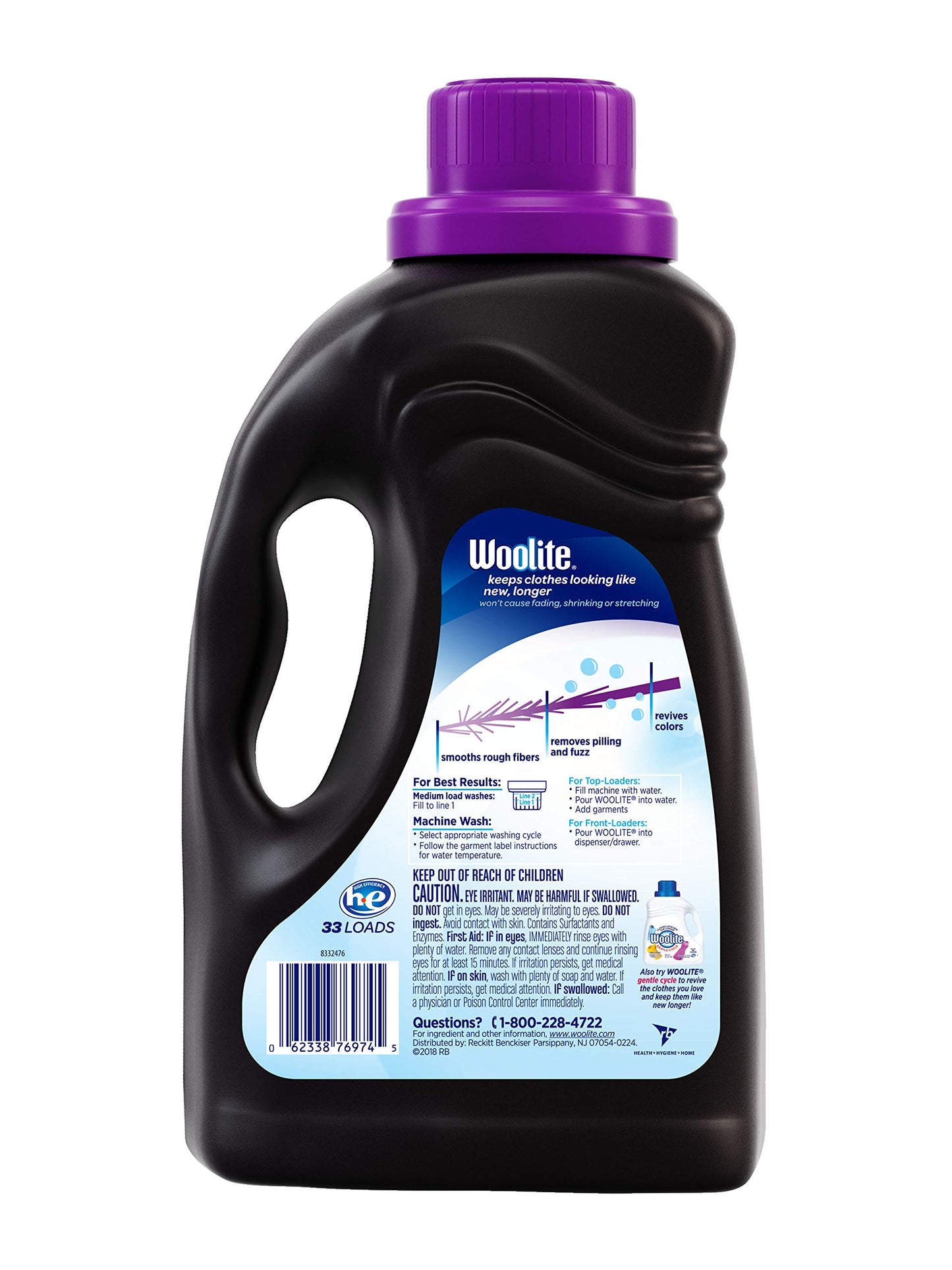 Woolite Dark Care Laundry Detergent, Midnight Breeze Scent, 50 oz/ 33 Loads *Packaging May Vary* (Pack of 2)