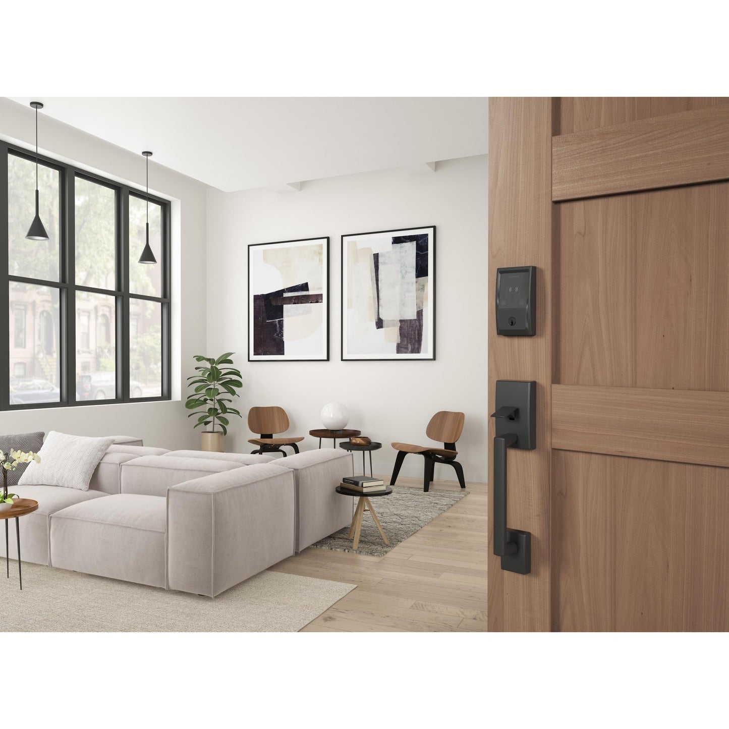 Schlage Encode Plus Smart Wi-Fi Lock for Front Door, Keyless Entry Deadbolt, Unlock with Apple Watch, Built-in WiFi and App Control, Easy Install, Alexa & Apple HomeKit Compatible, Matte Black