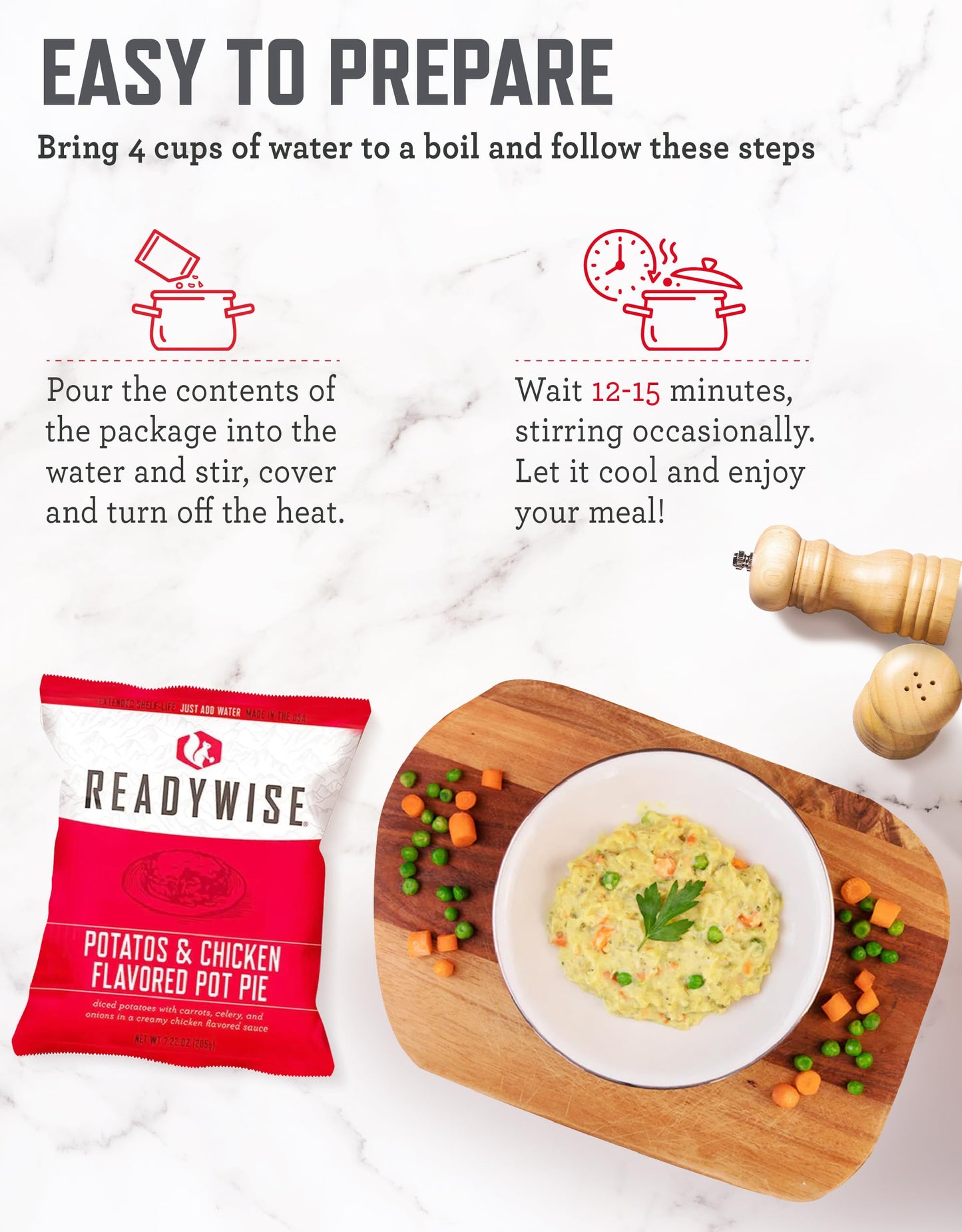 READYWISE - Gluten Free Bucket, 84 Servings, Emergency, MRE Meal Food Supply, Premade, Freeze Dried Survival Food for Hiking, Adventure & Camping Essentials, Individually Packaged, 25 Year Shelf Life