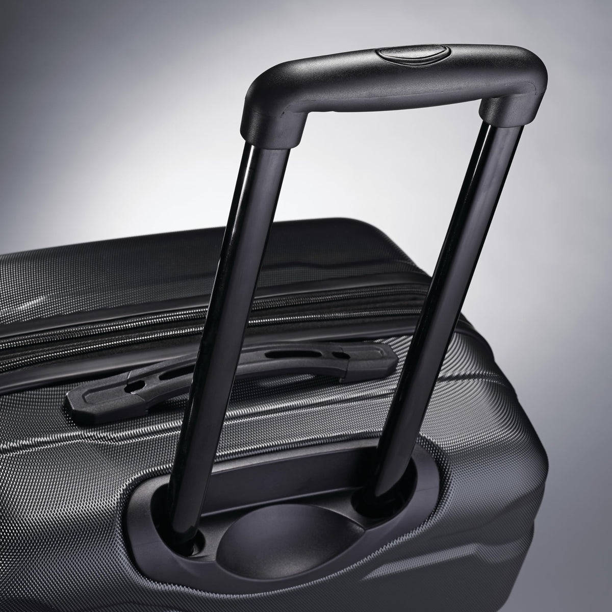 Samsonite Omni PC Hardside Expandable Luggage with Spinner Wheels, Black, Carry-On 20-Inch