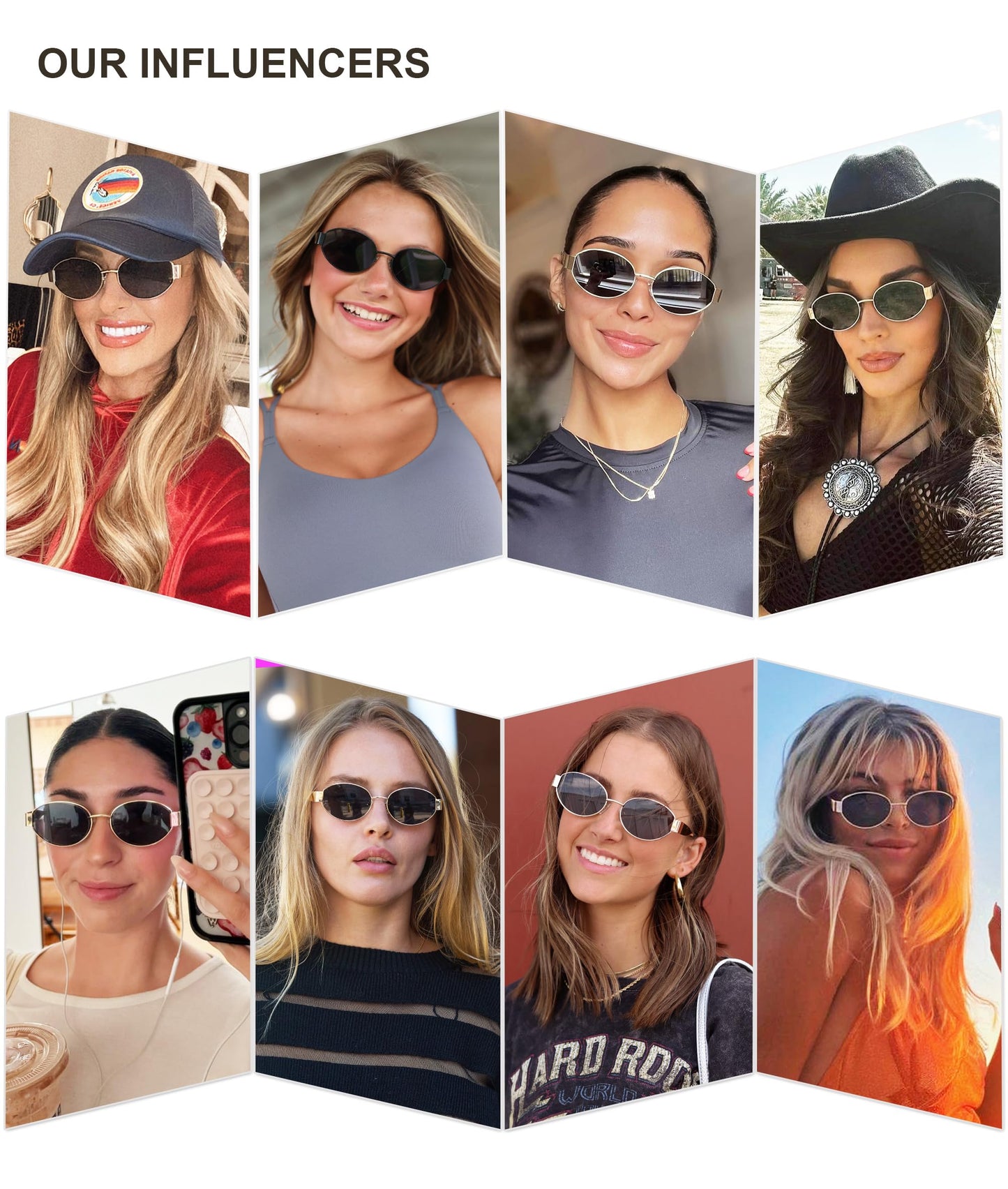 SOJOS Retro Oval Sunglasses for Women Trendy Classic Shades UV400 Protection, Gold/Grey