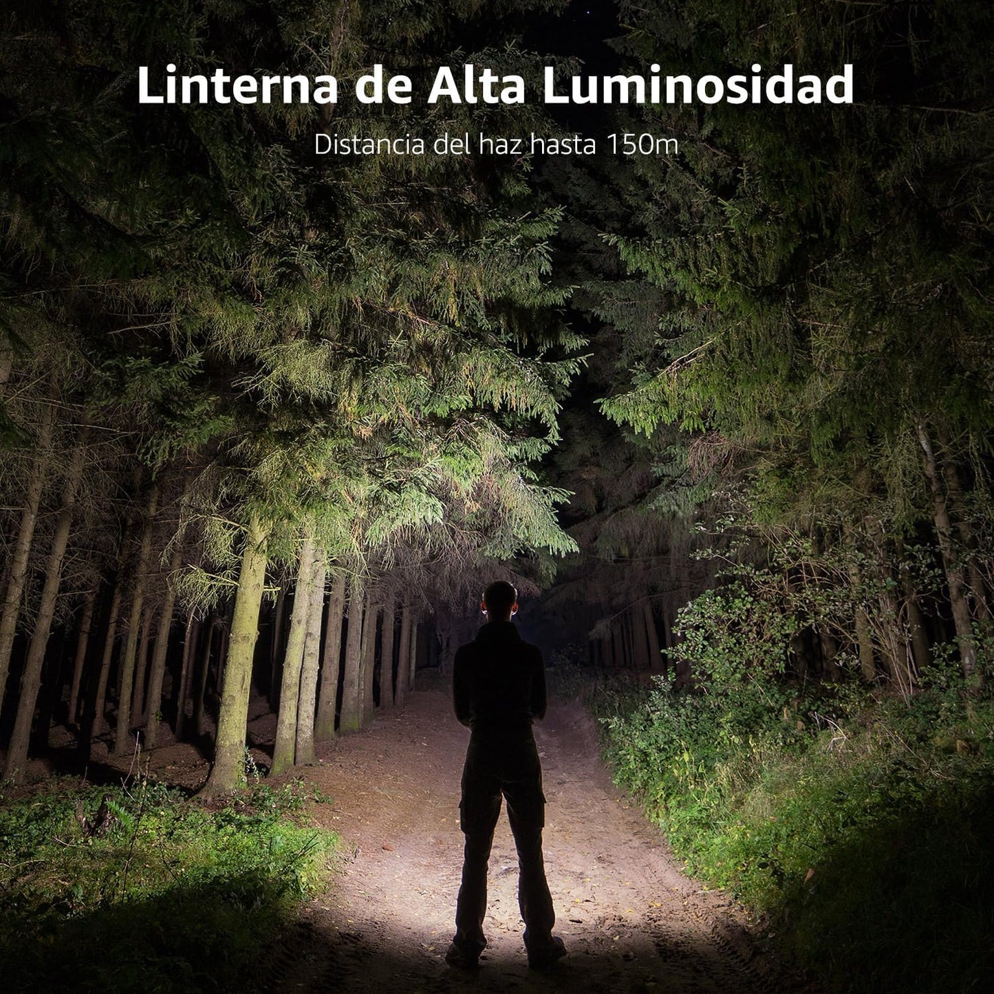 Lighting EVER LED Flashlights High Lumens, Small Flashlight, Waterproof, Adjustable Focus Flash Light for Outdoor, Emergency, Camping, AAA Batteries Included, 2 Pack