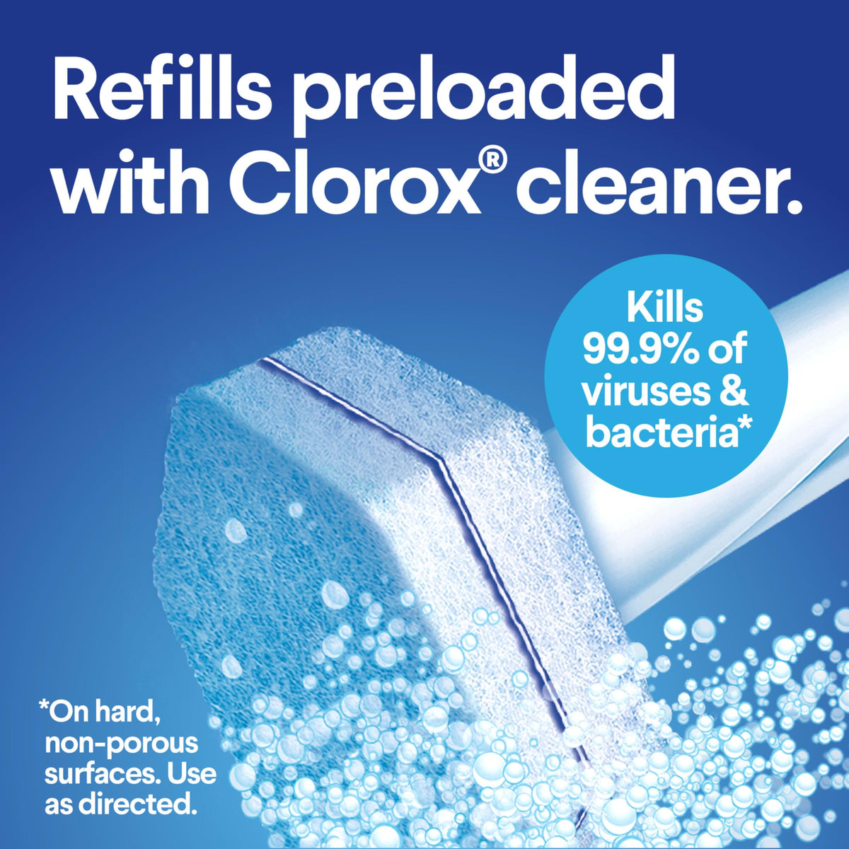 Clorox Toilet Wand Toilet Cleaning Kit, ToiletWand, Caddy and 6 Refills (Pack May Vary)