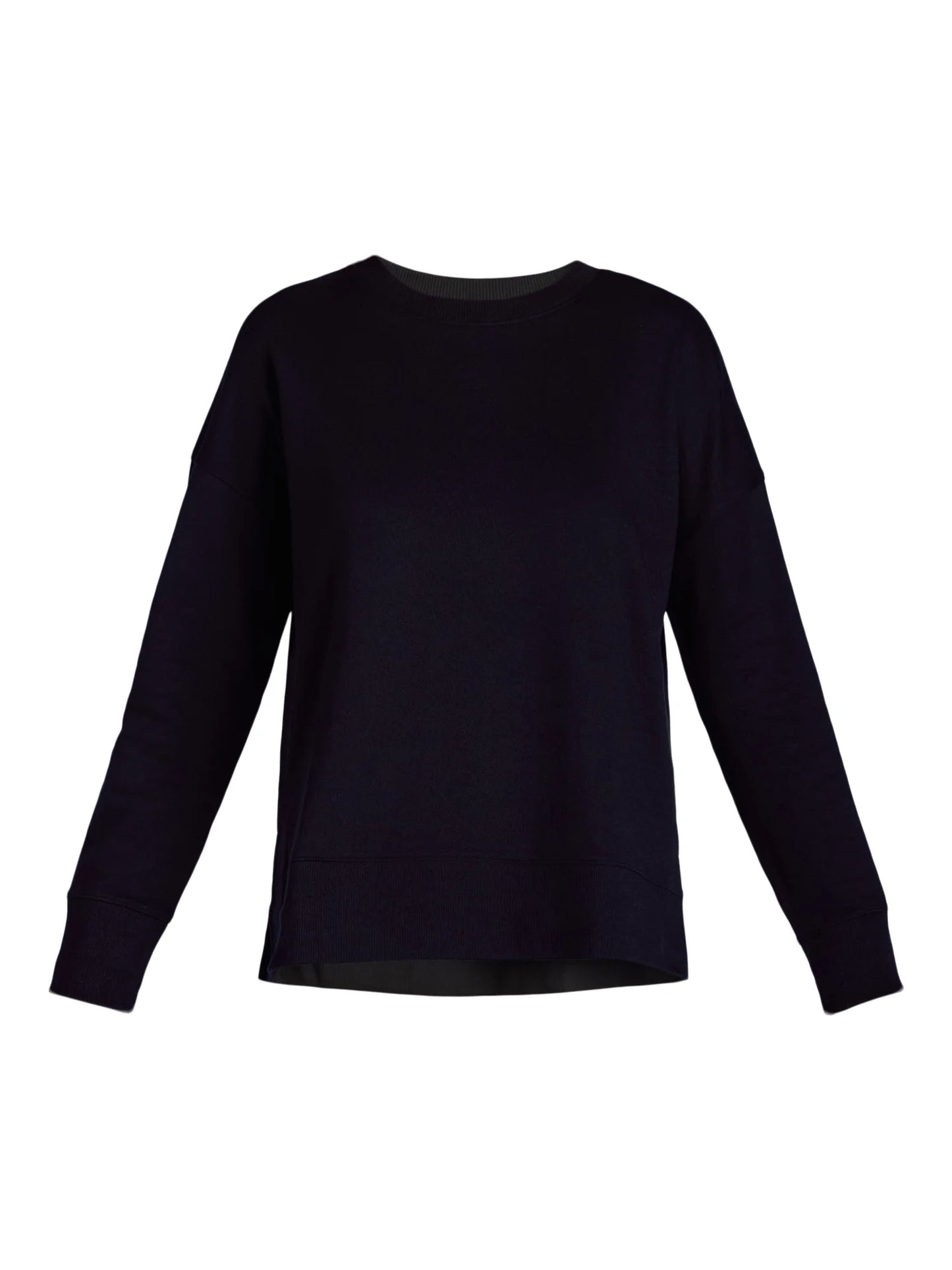 Time and Tru Women's Crewneck Sweatshirt with High-Low Hem, Sizes XS -4X