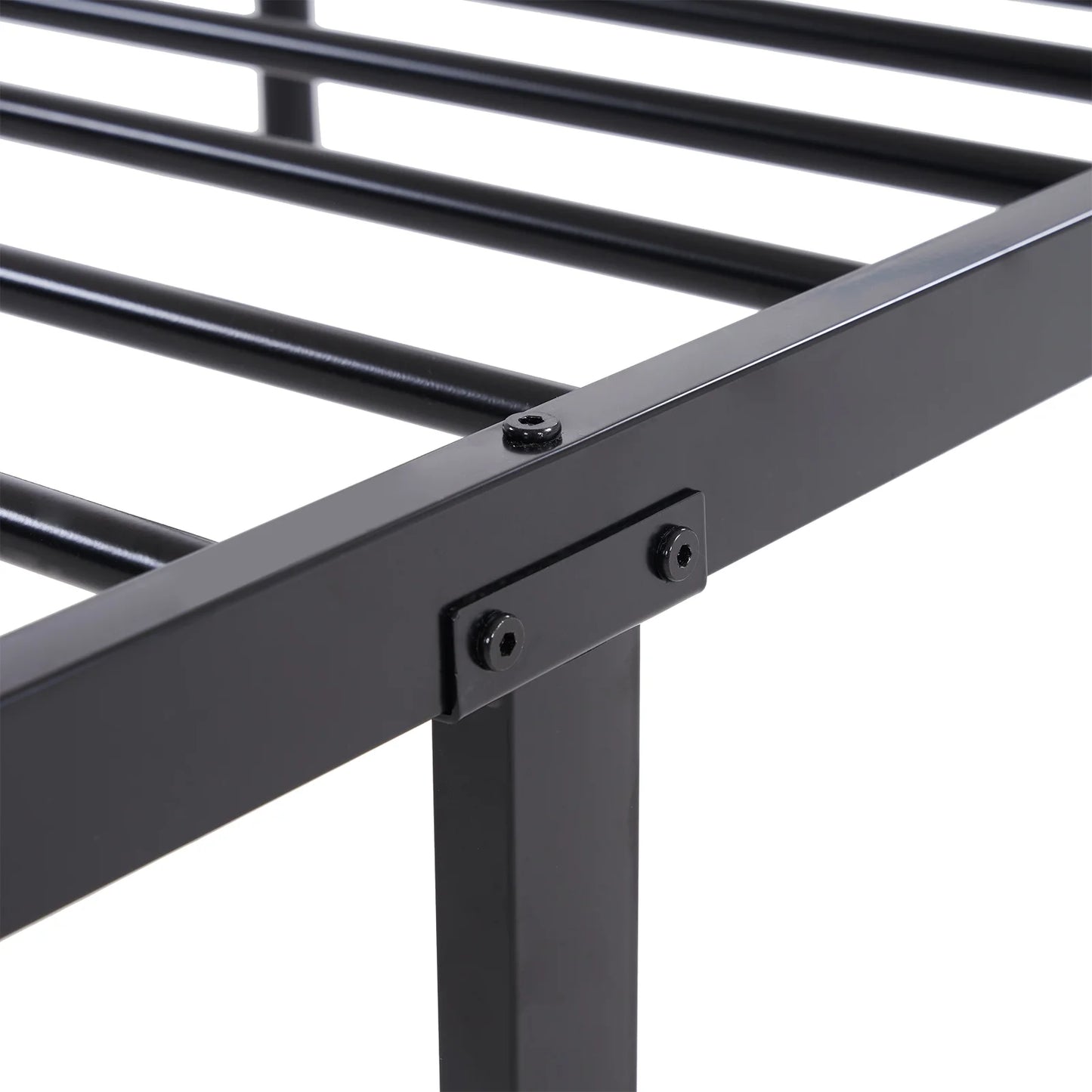 Zimtown Twin over Twin Steel Bunk Beds Frame, 78" x 42" x 65" with Ladder Bedroom Dorm Room for Kids Adult Children