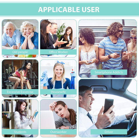 Belifu Dual Channel TENS EMS Unit 24 Modes Muscle Stimulator for Pain Relief Therapy, Electronic Pulse Massager Muscle Massager with 10 Pads, Dust-Proof Drawstring Storage Bag, Fastening Cable Ties