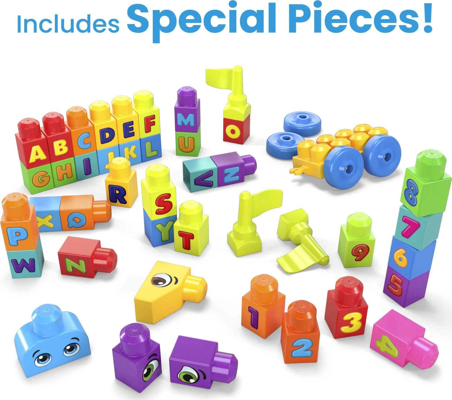 MEGA BLOKS Toy Blocks Even Bigger Building Bag with Storage (300 Pieces) for Toddler