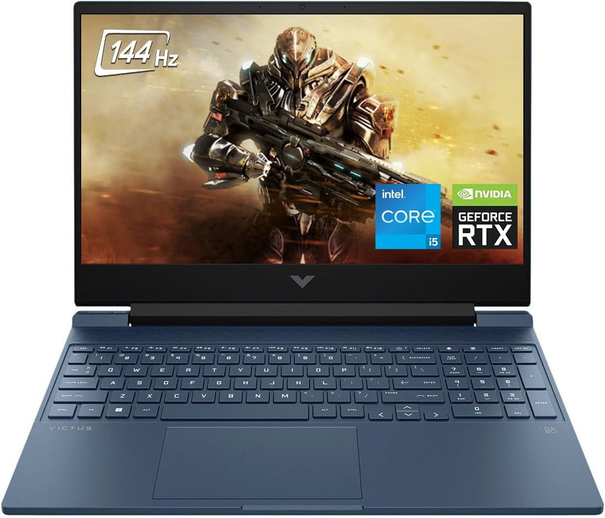 New HP Victus 15.6" FHD Gaming Laptop,Intel Core i5-12450H,32GB RAM 1TB SSD,NVIDIA GeForce RTX 3050,Backlit Keyboard,Performance Blue