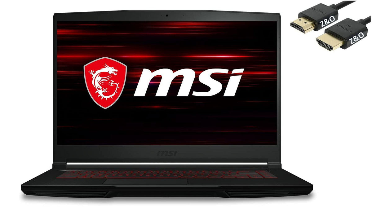 MSI 2023 GF63 Thin Gaming 15 Laptop, 15.6" FHD IPS Display, 11th Gen Intel i5-11400H, 32GB RAM, 1TB SSD, GeForce RTX 3050 4GB, Win11, HDMI Cable