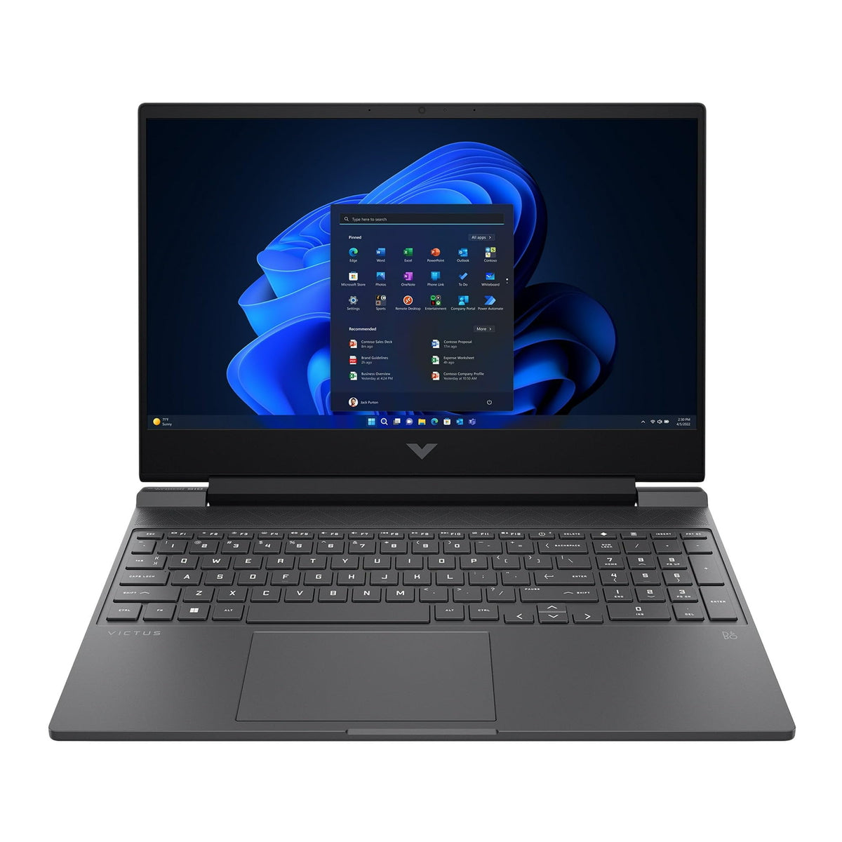 HP Victus 15-FA100 2024 Gaming Laptop 15.6" FHD IPS 144Hz 8-Core Intel i5-13420H 16GB DDR4 512GB SSD NVIDIA GeForce RTX 4050 6GB GDDR6 Wi-Fi 6 Backlit Keyboard Win11 Pro w/ONT 32GB USB