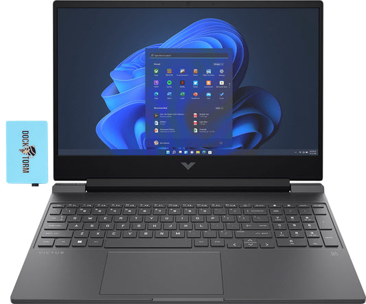 HP Victus 15.6" 144Hz FHD IPS Gaming Laptop 12th Gen (Intel i5-12450H 8-Core, 32GB DDR4, 512GB PCIe SSD, GeForce GTX 1650 4GB, WiFi 6, Bluetooth 5.2, Win 11 Home) with Hub