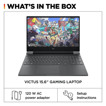 HP Victus 15.6" Full HD 144Hz Gaming Laptop, Intel Core i5-13420H, 8GB RAM, 512GB SSD, NVIDIA GeForce RTX 3050, Windows 11 Home