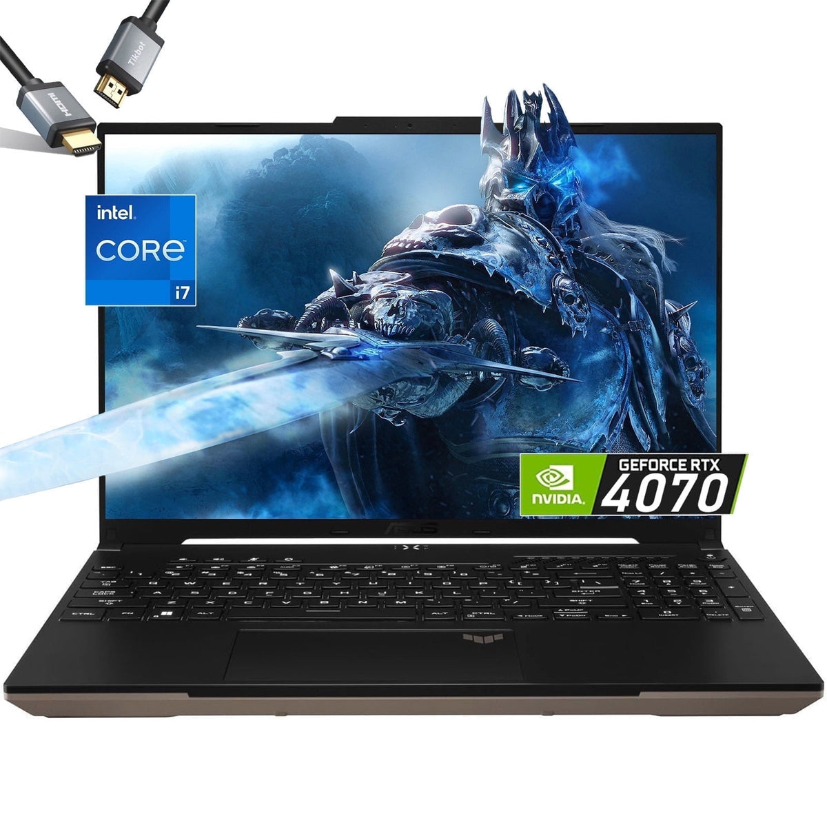 ASUS TUF Gaming Laptop RTX 4070 - i7-13620H - 15.6 FHD IPS Display - 32GB RAM -1TB PCIe SSD - RGB Backlit Keyboard - Windows 11 - G-SYNC - Gamer PC - Thunderbolt 4