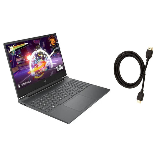 HP Victus 15.6" 144Hz Full HD Gaming Laptop |Intel Core i5-13420H | NVIDIA GeForce RTX 3050 | Copilot |Backlit| Silver | 8GB RAM | 512GB SSD |Windows 11 Home |Bundle with HDMI Cable