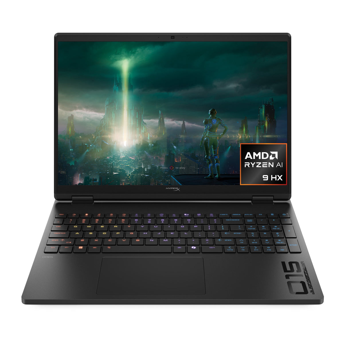 HyperX OMEN 15.3" WQXGA 180Hz 2.5K IPS Gaming Laptop, AMD Ryzen 9 8940HX, NVIDIA GeForce RTX 5070, 16GB, 1TB SSD, Black, Windows 11