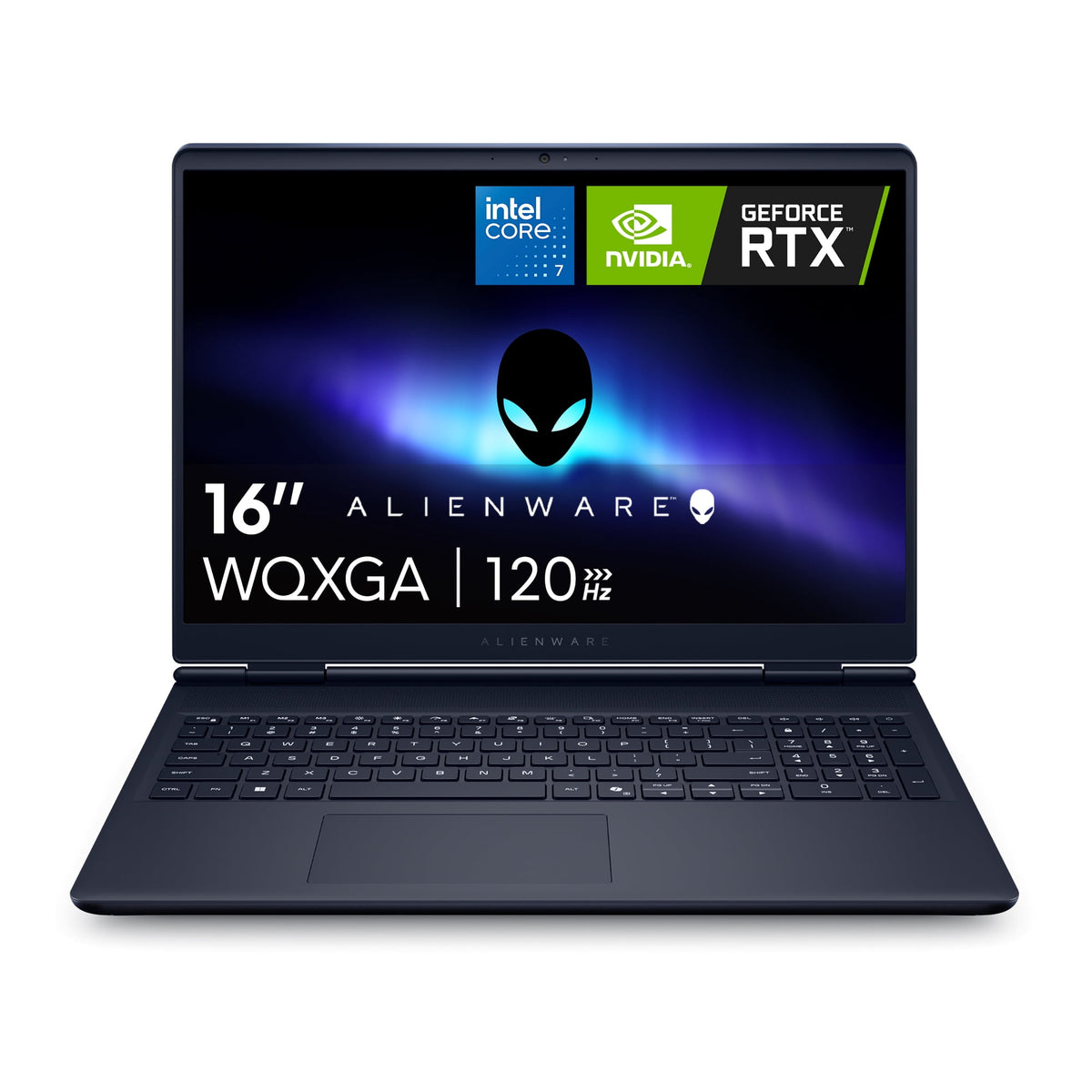 Alienware Aurora 16" WQXGA 120Hz Gaming Laptop, Intel Core 7-240H, NVIDIA RTX 5050, 16GB RAM, 512GB SSD, Windows 11, Blue, AC16250