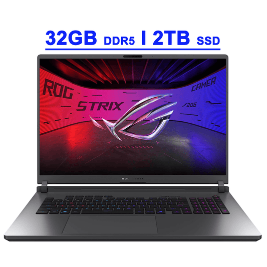 Asus ROG Strix G18 G815 Gaming AI Laptop 18" 2560x1600 240Hz (100% DCI-P3) Intel 24-core Ultra 9 275HX 32GB DDR5 2TB SSD GeForce RTX 5070 (Up to 798 AI TOPS) RGB Backlit WiFi7 Win11 Copilot AI