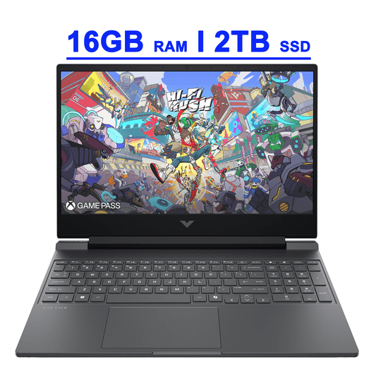 HP Victus 15 Premium Gaming Laptop 15.6" FHD IPS 144Hz Intel 8-core i5-13420H (>i7-12650H) 16GB DDR4 2TB SSD GeForce RTX 3050 Backlit USB-C DTS:X Ultra Wi-Fi6 Win11