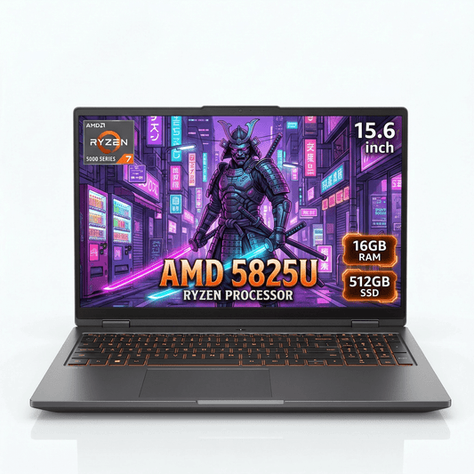 Laptop, 15.6" FHD IPS Gaming Laptop AMD Ryzen 7 5825U 16GB+512GB, Backlit Keyboard, Windows 11 Pro Ultra-Light Notebook