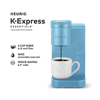 Keurig K-Express Essentials Sky Blue Single-Serve K-Cup Pod Coffee Maker