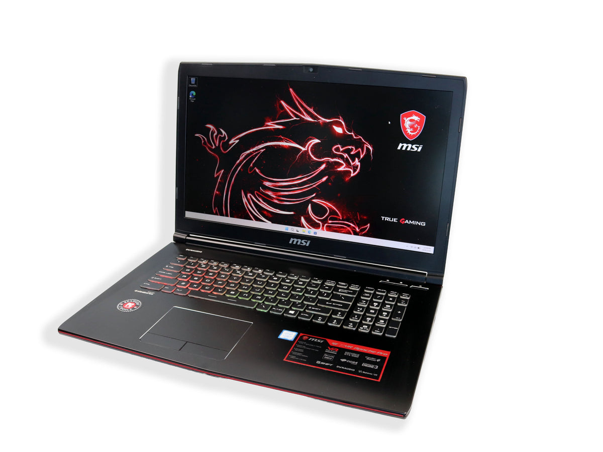 Pre-Owned MSI GE72VR 17.3" FHD Gaming Laptop, Intel Core i7-7700HQ, 16GB, 1TB HD, 256GB SSD, NVIDIA GeForce GTX 1060