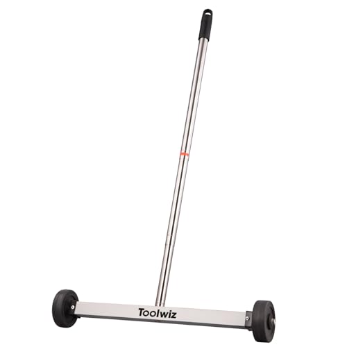 Toolwiz Magnetic Pick Up Sweeper 17-inch Wide, 8.8 Lbs Magnet Pull Force
