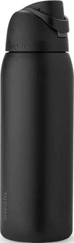 Owala FreeSip Stainless Steel Water Bottle 40 oz Very, Very Dark