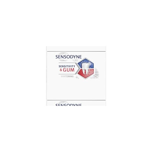 Sensodyne Sensitivity & Gum Whitening Toothpaste, Toothpaste for Sensitive Teeth & Gum Problems, 3.4 Ounces (Pack of 3)