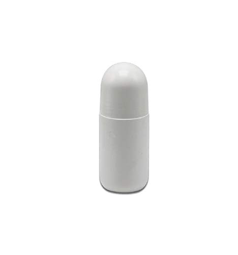 4Pcs 50mL Empty Refillable Roll-on Bottle White Plastic Anti-perspirant Roller Bottles Leak-Proof DIY Deodorant Container with Roller Ball