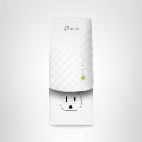 TP-Link WiFi Extender with Ethernet Port, Dual Band 5GHz/2.4GHz, Up to 44% More Bandwidth Than Single Band, Covers Up to 1200 Sq.ft and 30 Devices, Signal Booster Amplifier Supports OneMesh(RE220)