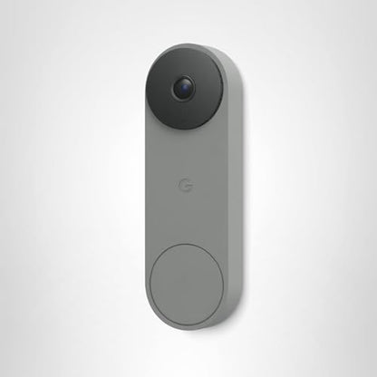 Google Nest Doorbell (Wired, 3rd Gen) - 2K Video and Gemini, Live View, Night Vision, 2-Way Audio - Works with Google Home - 2025 Model - Hazel