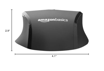 Amazon Basics Computer Mouse Wireless, Ergonomic, 2.4 GHz Optical, DPI Adjustable, Compatible With PC, Mac, Laptop, Black