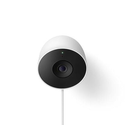Google Nest Cam Outdoor (Wired, 2nd Gen) - 2 Pack - Security Camera with 2K Video and Gemini, Night Vision, 2-Way Audio - Works with Google Home - 2025 Model - Snow