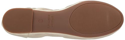Amazon Essentials Women's Belice Comfortable Slip-On Ballet Flats Shoes, Gold, 6.5 Wide