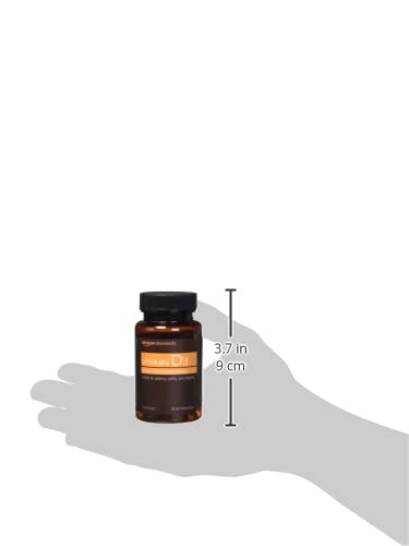 Amazon Elements Vitamin D3, 125 mcg (5000 IU), 180 Softgels