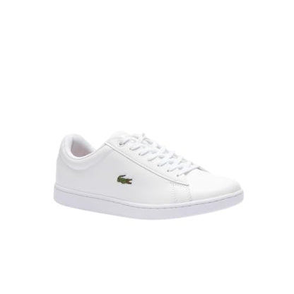 Lacoste Womens Hydez Leather, White/Gold, 7