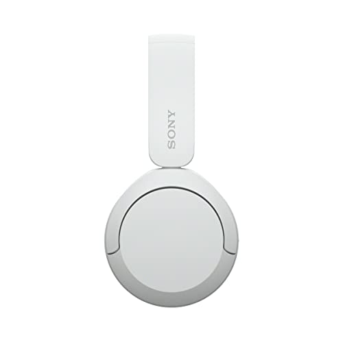 Sony WH-CH520 Wireless Headphones Bluetooth On-Ear Headset with Microphone and up to 50 Hours Battery Life with Quick Charging, White