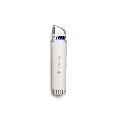 Therabody TheraFace Depuffing Wand – Cold and Heat Skincare Treatment to Depuff and Glow; Beauty Wand, Face Roller and Eye Massager for Eye Puffiness, Dark Circles and Skin Radiance (White)
