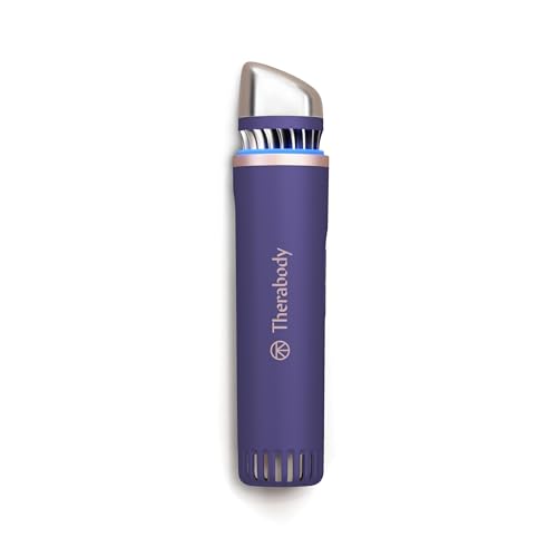 Therabody TheraFace Depuffing Wand – Cold and Heat Skincare Treatment to Depuff and Glow; Beauty Wand, Face Roller and Eye Massager for Eye Puffiness, Dark Circles and Skin Radiance (Indigo)