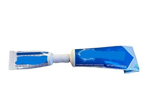 Travel Toothpaste Transfer Tool | Transfer From Big Tube to Travel Tube of Toothpaste | Travel Gifts | Inexpensive Bathroom Accessories (Green)