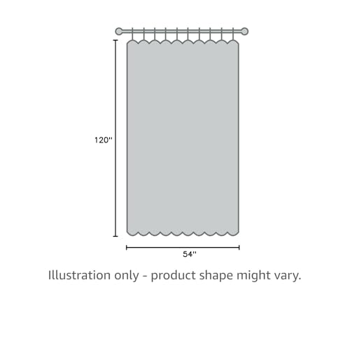 BONZER Outdoor Curtains for Patio Water Resistant Heavy Privacy Sunlight Blocking Grommet Outside Curtains for Porch, Pergola, Gazebo, 1 Panel, 54W x 120L inch, Silver